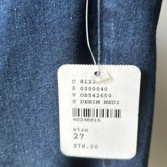 NWT‼️Free People Penny Pull On Stretch Moody Blue Medium Wash Jeans size 27 - Picture 7 of 10